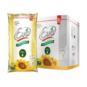 Eva Sunflower Cooking Oil Pouch 1Ltr