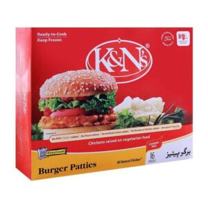 K&Ns Chicken Burger Patties 1070Gm 16Pcs