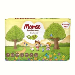Momse Baby Diapers Economy Pack Medium-3 36Pcs