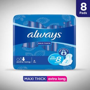Always Maxi Thick Night Sanitary Pads Xlong 8Pcs