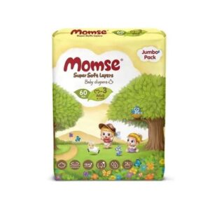 Momse Baby Daiper JP Medium-3 60Pcs