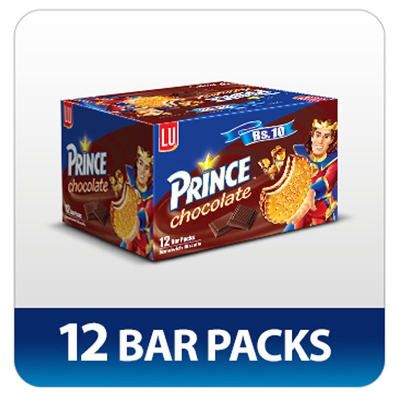 Lu Prince Chocolate Biscuit B/P Box 12Pcs