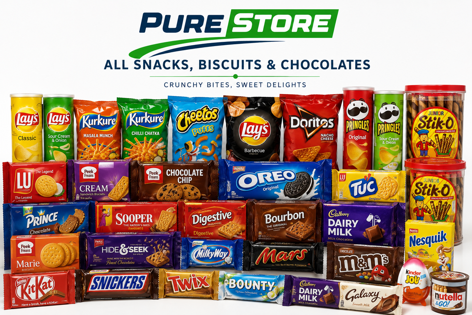 Biscuits, Snacks & Chocolates